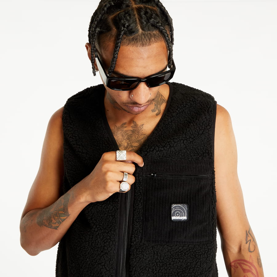 Vesta Pleasures Infinite Reversible Vest Black Čierna | P23F013 BLACK, 1