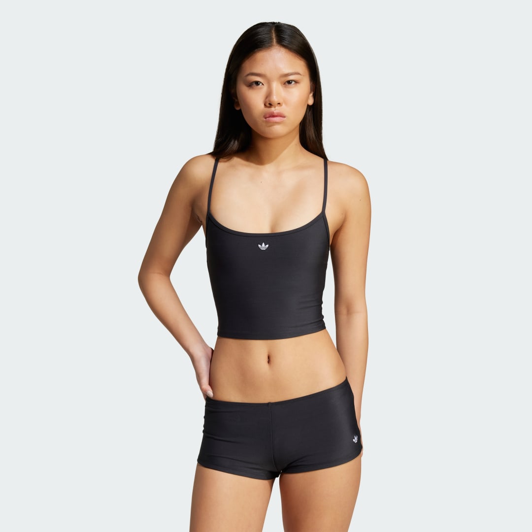 Plavky adidas Performance Essentials Swim Crop Tank Top Čierna | JG1016, 0