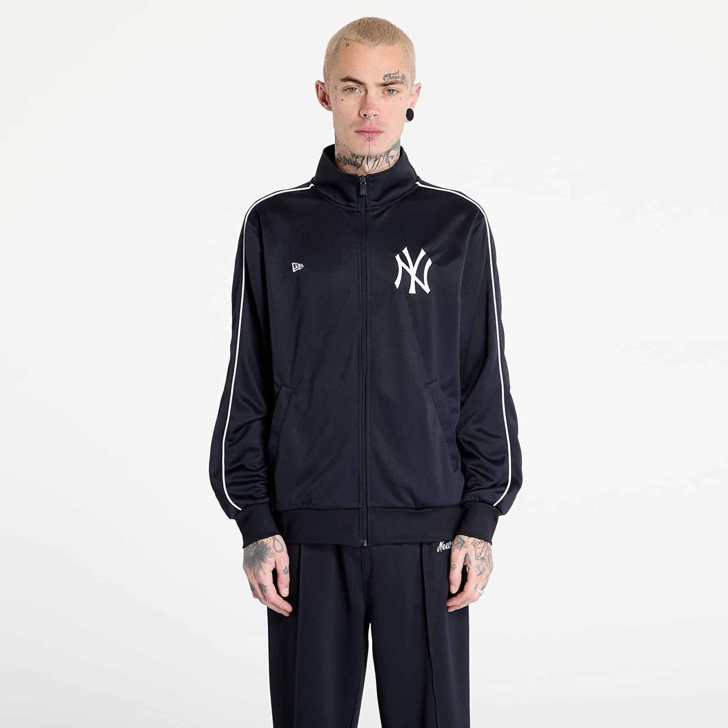 Bomber bunda New Era New Era MLB New York Yankees Track Top Jacket Čierna | 60596186, 0