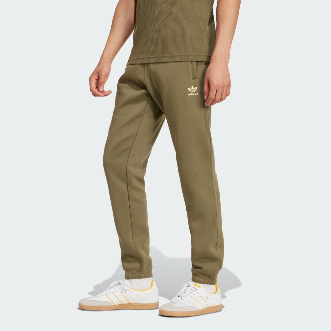 Nohavice adidas Performance Trefoil Essentials Trousers Zelené | IY7363, 0