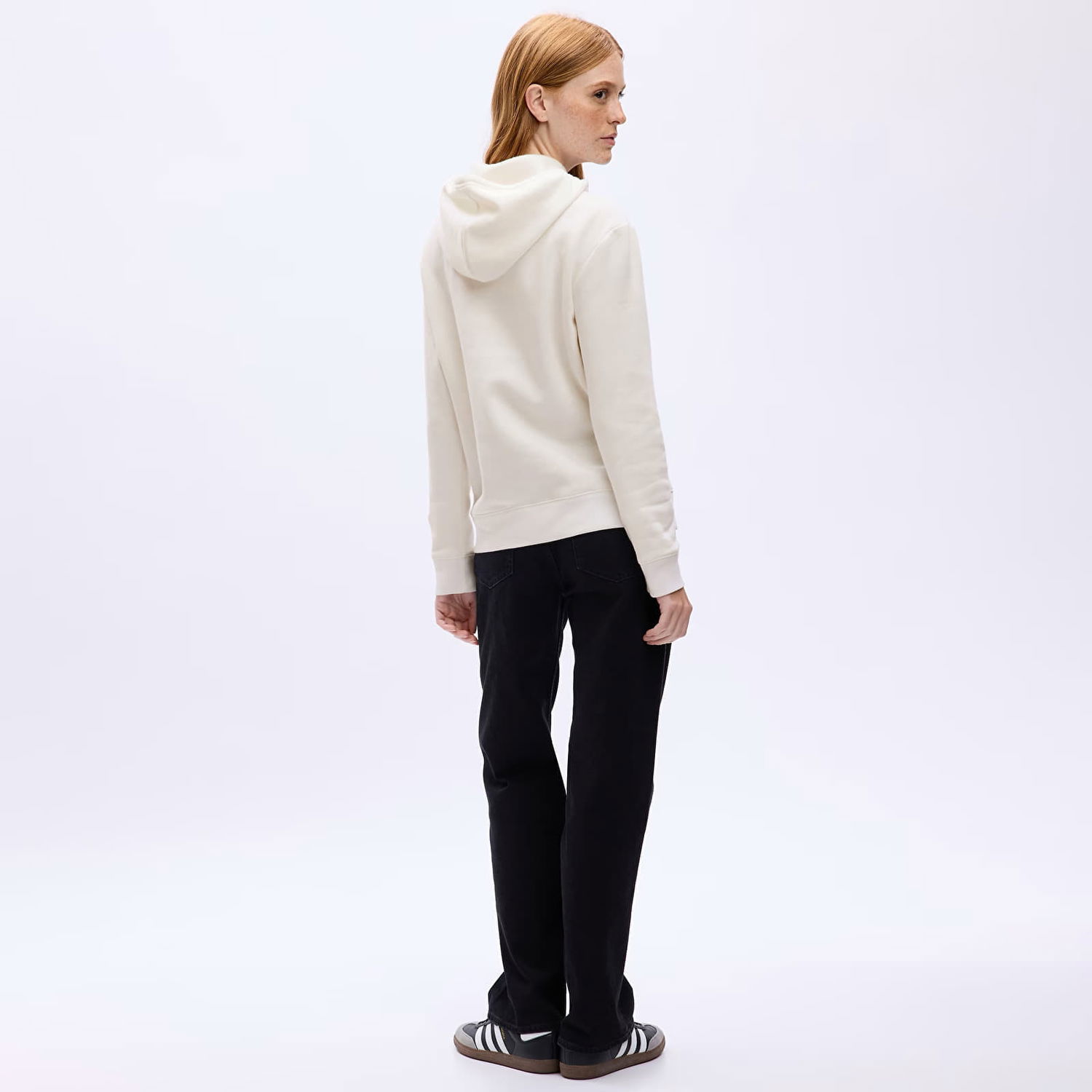 Mikina GAP Logo Pullover Hoodie White Rhinestone Béžová | 463506-38, 1