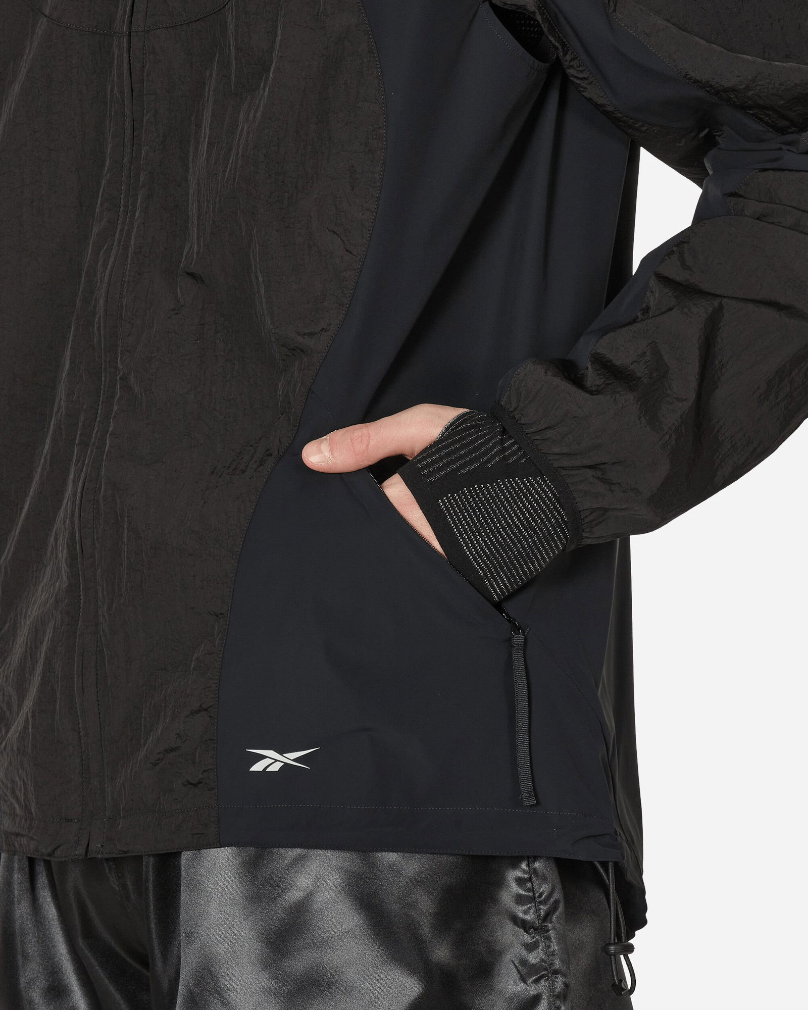 Paneled Running Jacket Black