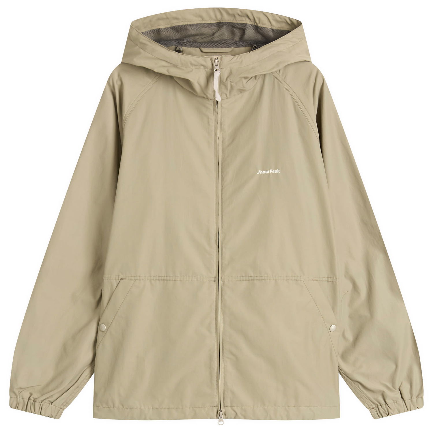 Vetrovka Snow Peak Light Mountain Cloth Zip Up Parka Jacket, Size Large Béžová | JK-25SU105-BG, 0