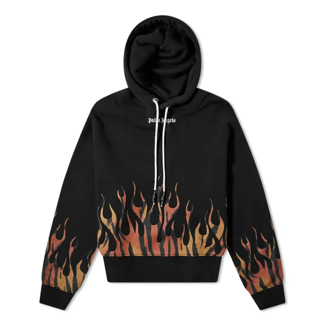 Mikina Palm Angels Palm Angels Tiger Flames Popover Hoodie Čierna | PMBB058E20FLE0011020, 0