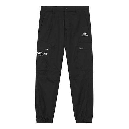 Cargo nohavice New Balance Loose Logo Long Pants Čierna | 5TB42161-BK, 0