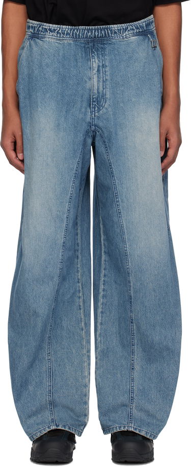 Džínsy WOOYOUNGMI WOOYOUNGMI Banded Wide Jeans Modrá | W243PT26, 0