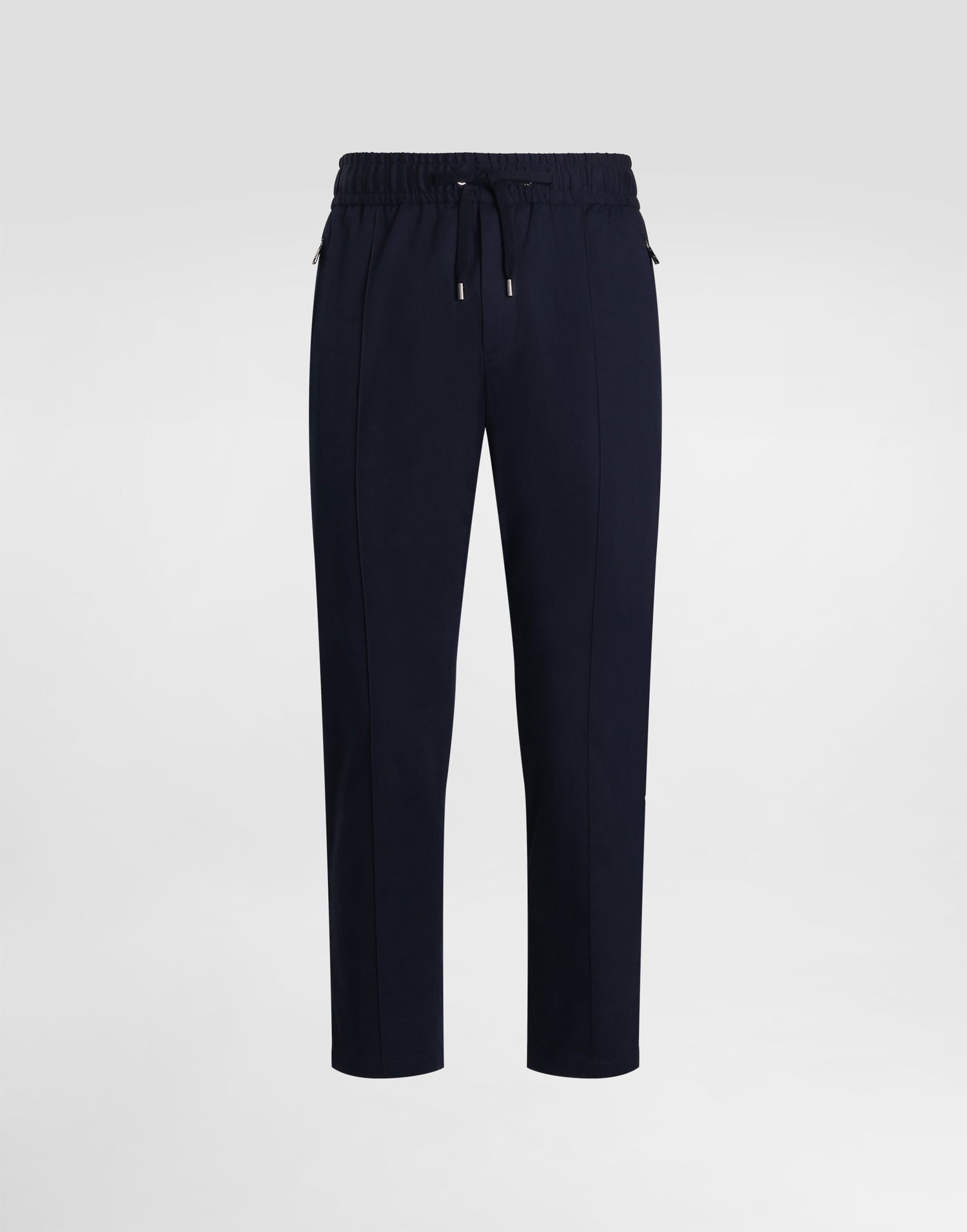 Nohavice Dolce & Gabbana Dolce & Gabbana Stretch Cotton Gabardine Jogging Trousers Navy | GYACEZFUFNVB0665, 0