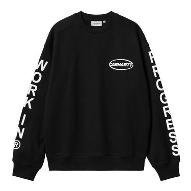 Mikina Carhartt WIP Black Printed Crewneck Sweatshirt Čierna | I033939_9, 3