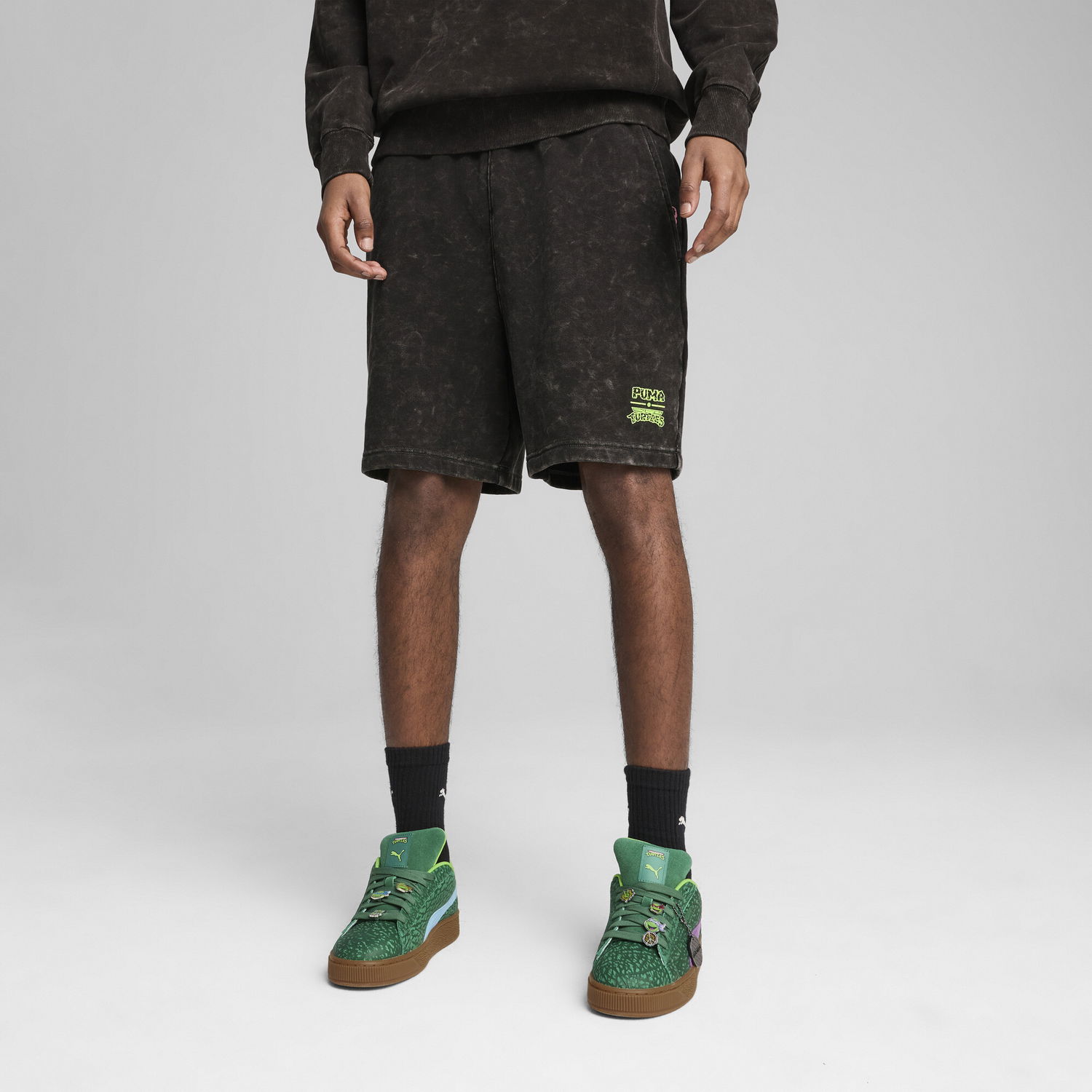 Šortky Puma TMNT 7" Relaxed Fit Shorts Čierna | 630101_01, 0