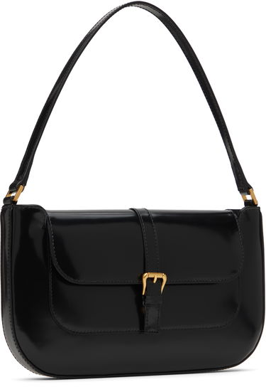 Taška cez rameno BY FAR Miranda Black Leather Shoulder Bag Čierna | 19PFMDASBLWMED, 4