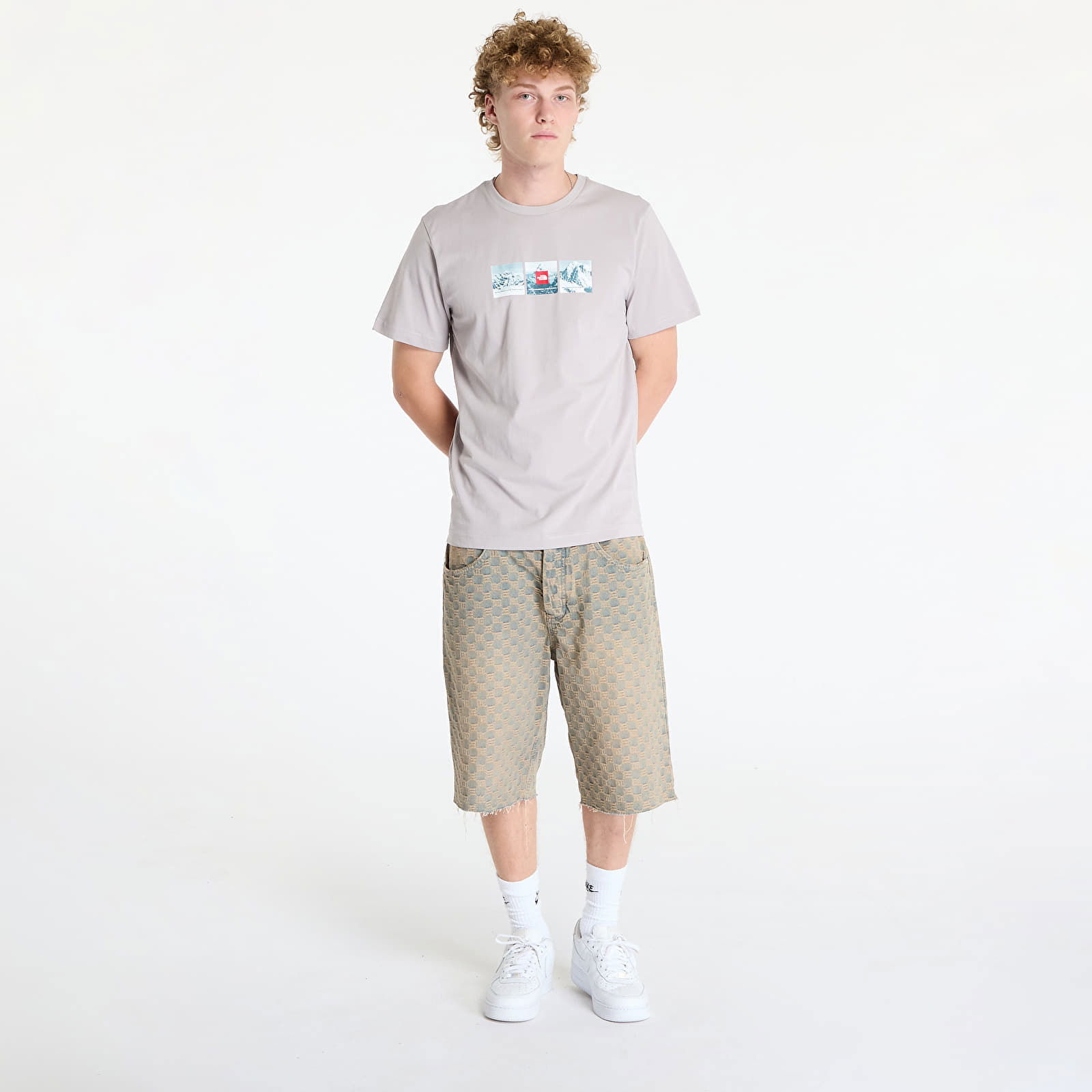 S/S Tee Expedition System Graphic Moonstone Grey