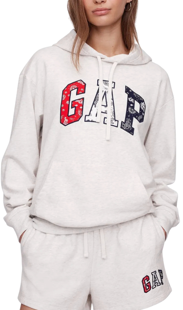 Mikina GAP French Terry Logo Hoodie Šedá | 885589-14, 0