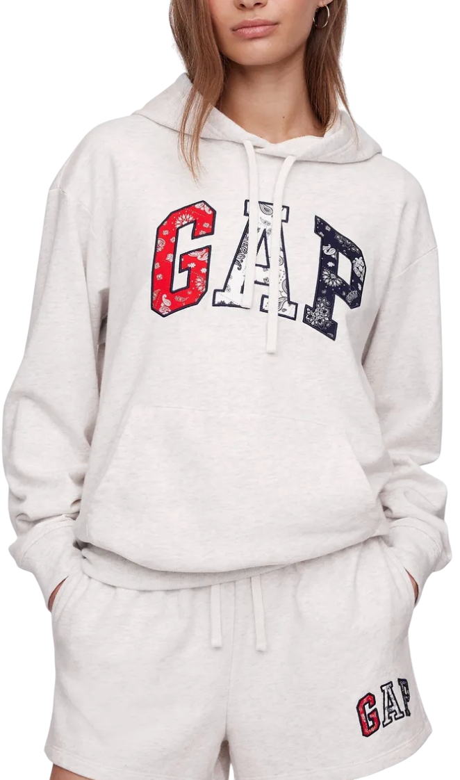 Mikina GAP French Terry Logo Hoodie Šedá | 885589-14
