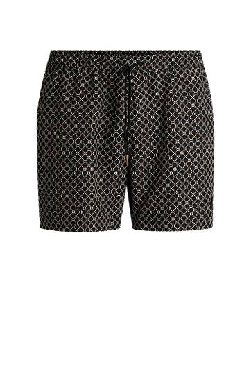Šortky BOSS All-Over Print Drawstring Swim Shorts Čierna | 50518968, 0