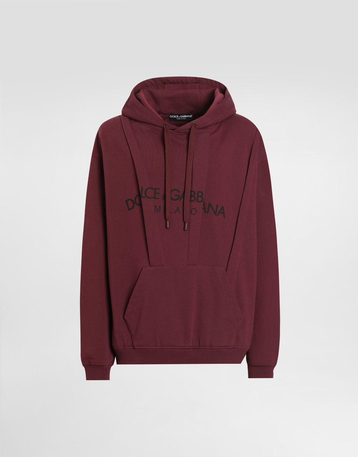 Mikina Dolce & Gabbana Dolce & Gabbana Cotton Logo Hoodie Vínová | G9BNNTG7O2LF0130, 0