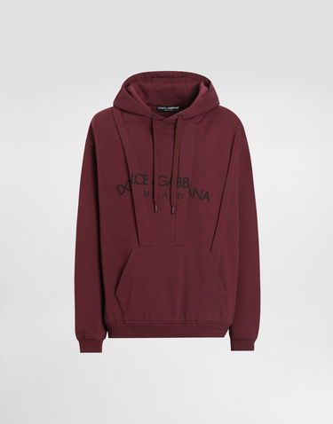 Mikina Dolce & Gabbana Dolce & Gabbana Cotton Logo Hoodie Vínová | G9BNNTG7O2LF0130, 0