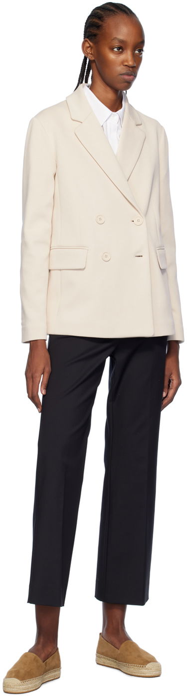 Bunda Max Mara Max Mara Scrigno Double-Breasted Blazer Béžová | 2419911031600 MM13001, 3