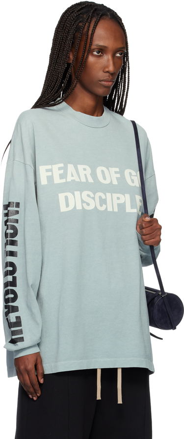 Tričko Fear of God Relaxed Long Sleeve 'Disciple' T-shirt Modrá | FG25FW10-10404HWJUS, 1