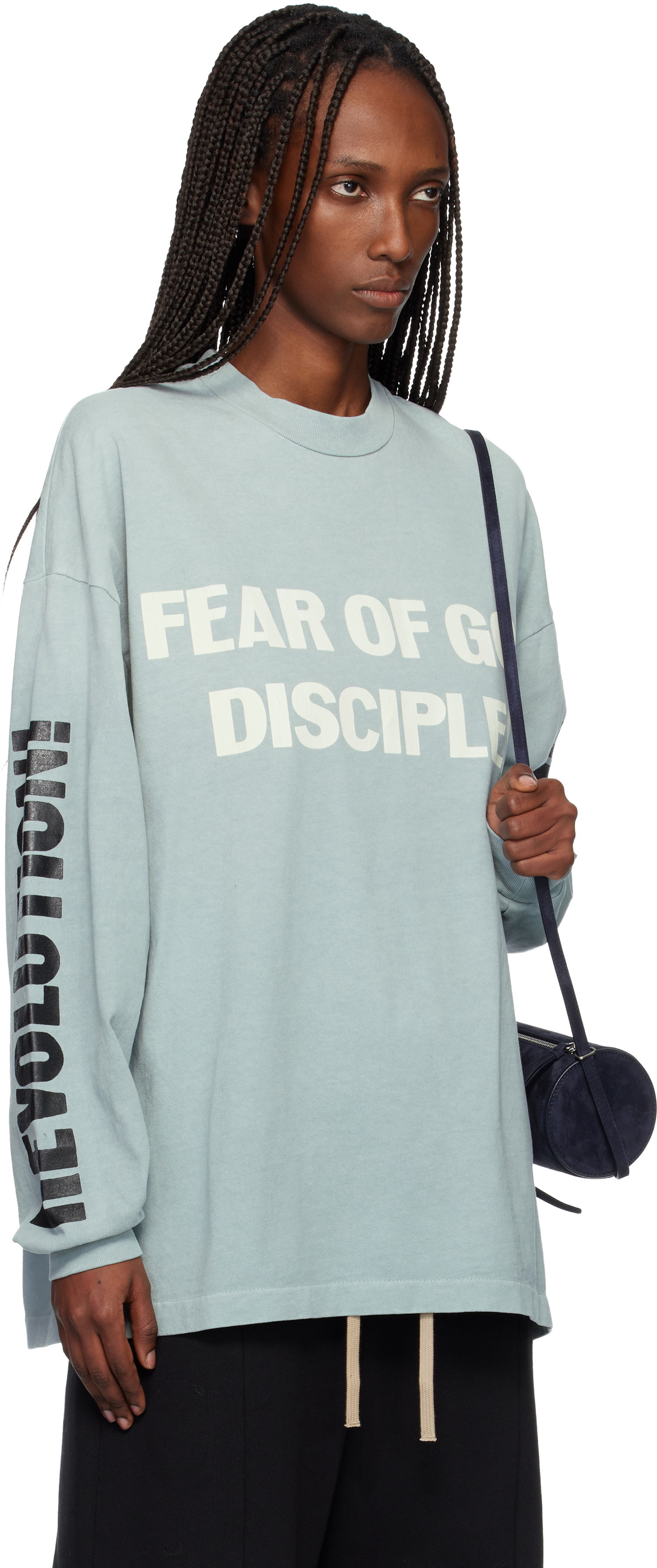 Tričko Fear of God Relaxed Long Sleeve 'Disciple' T-shirt Modrá | FG25FW10-10404HWJUS, 1