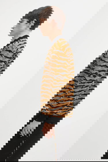 Sveter WACKO MARIA Tiger Pattern Knitted Long-Sleeve Polo Rôznofarebný | 25FW.WMK.KN10, 1