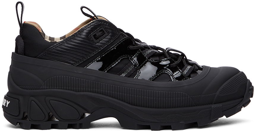 Tenisky a topánky Burberry Patent Arthur Sneakers 'Black' Čierna | 8035440, 0