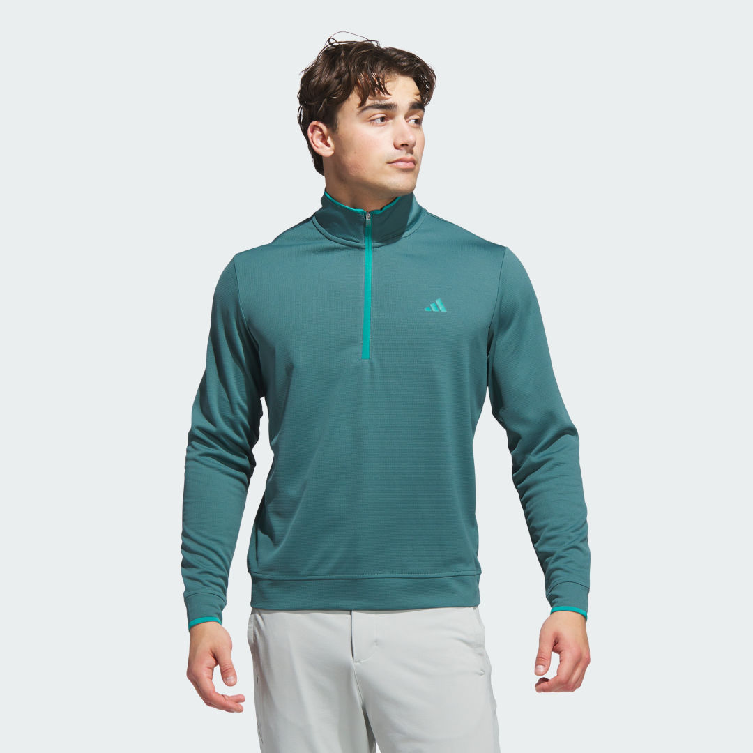 Mikina adidas Performance Lightweight Half-Zip Top Zelené | JX7230, 0