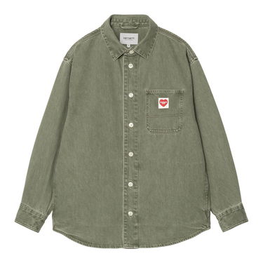 Košeľa Carhartt WIP Long Sleeve Nash Shirt Zelené | A251025_9, 0
