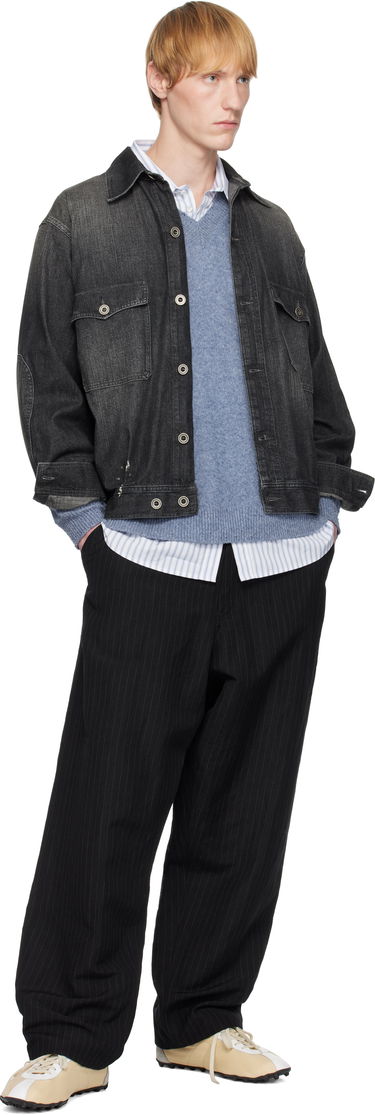 Bunda Maison Margiela Maison Margiela Distressed Denim Jacket Čierna | S50AM0649 M30025, 3