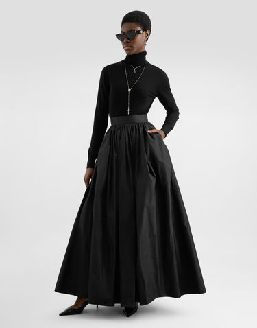 Sukňa Dolce & Gabbana Dolce & Gabbana Taffeta Circle Skirt Čierna | F4CY4TFU1THN0000, 1