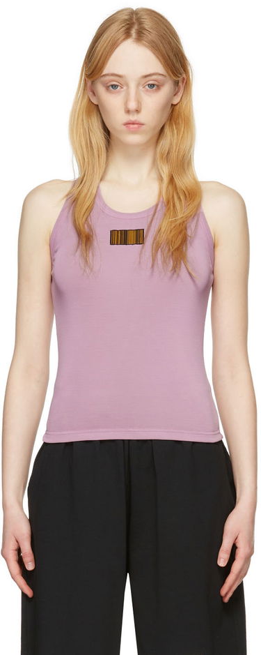 Tielko VETEMENTS VTMNTS Barcode Tank Top Fialová | VL12TR840L, 0