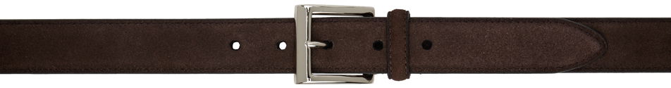 Opasok BEAMS BEAMS PLUS Suede Belt Hnedá | 3852-0022-168, 0