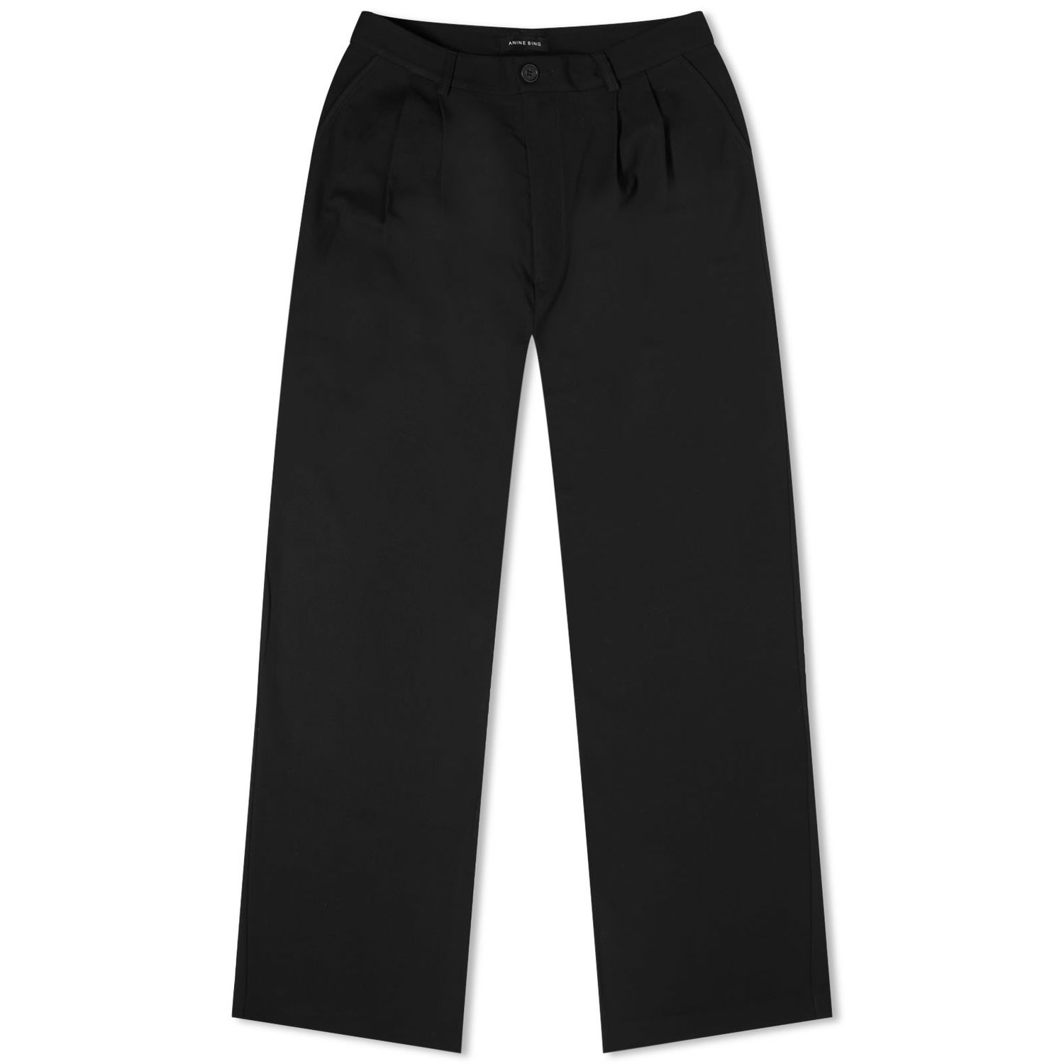 Nohavice Anine Bing Carrie Wide Leg Casual Trousers Čierna | A-03-3269-007, 0