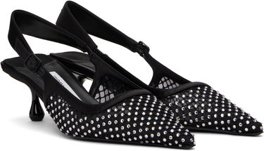 Tenisky a topánky Jimmy Choo Jimmy Choo Amel 50 Crystal Slingback Heels Čierna | AMEL 50 QHS, 3
