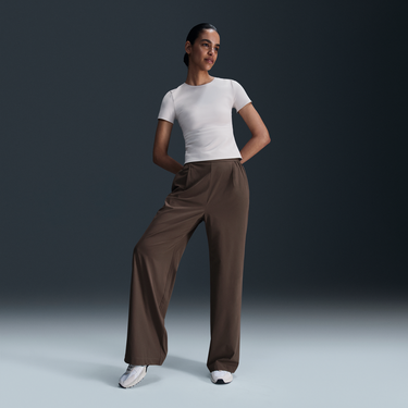 Nohavice Nike Nike Dri-FIT 24.7 PerfectStretch High-Waisted Wide-Leg Pants Hnedá | HM8389-004, 3