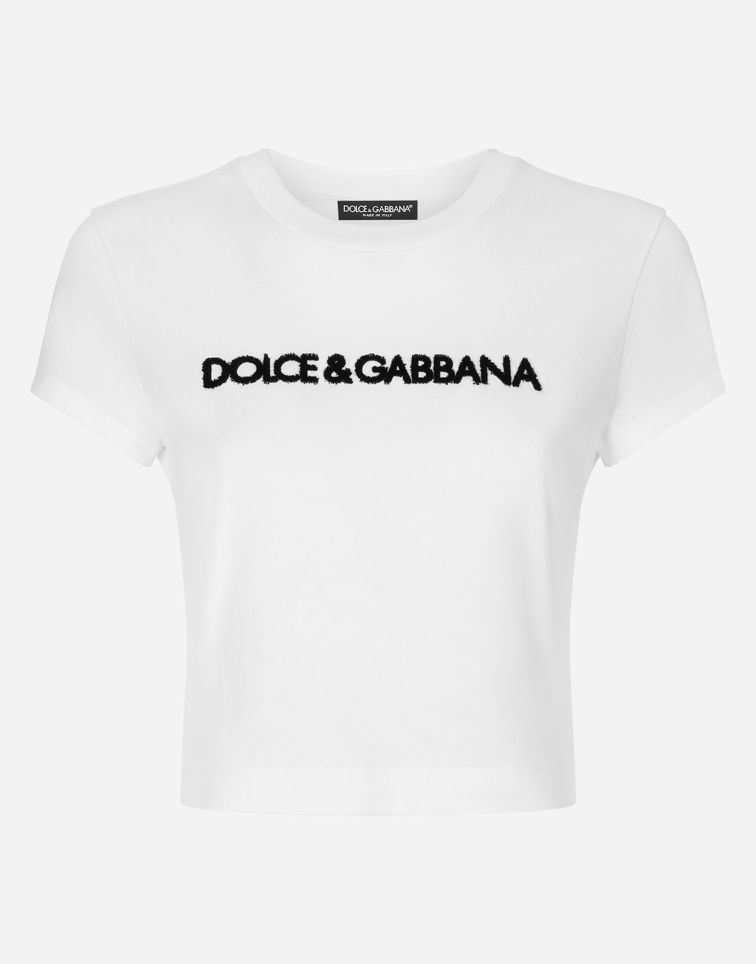 Tričko Dolce & Gabbana Short T-shirt With Dg Logo Biela | F8U48ZFU7EQW0800, 0