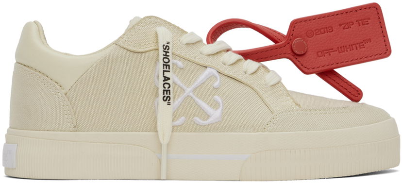 Tenisky a topánky Off-White New Low Vulcanized Sneakers Béžová | OWIA288S24FAB0010301