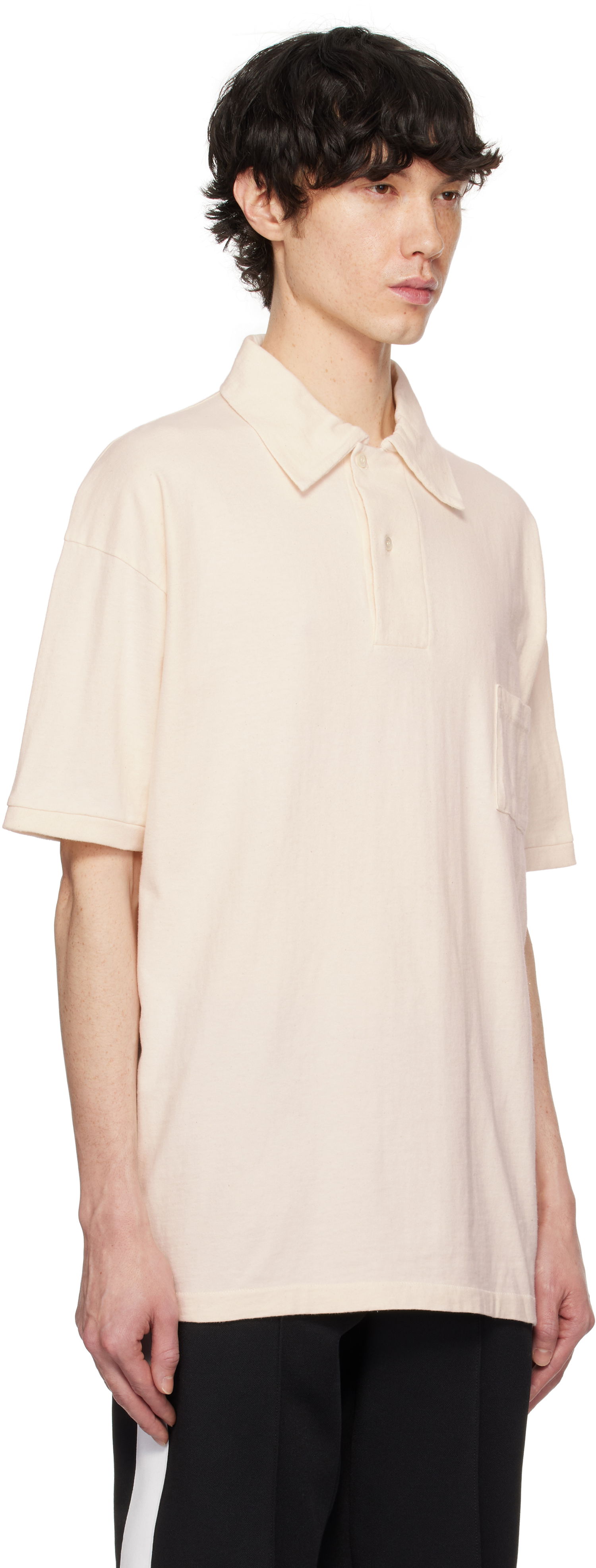 Polo tričko Maison Margiela Maison Margiela Printed Polo Béžová | S50GL0060 M20061, 1