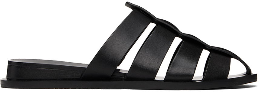 Starostlivosť o obuv rag & bone rag & bone Beau Fisherman Slides Čierna | WFF24PF046LE46, 0