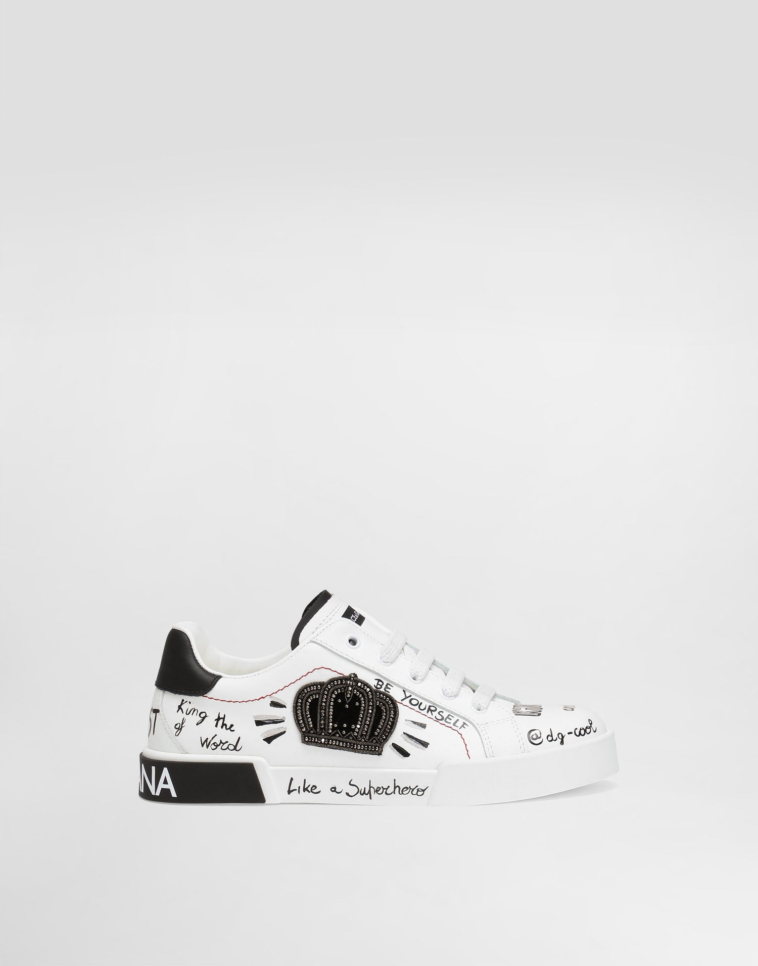 Tenisky a topánky Dolce & Gabbana Dolce & Gabbana Portofino Light Printed Calfskin Biela | DA5312A3A17HWF57, 0
