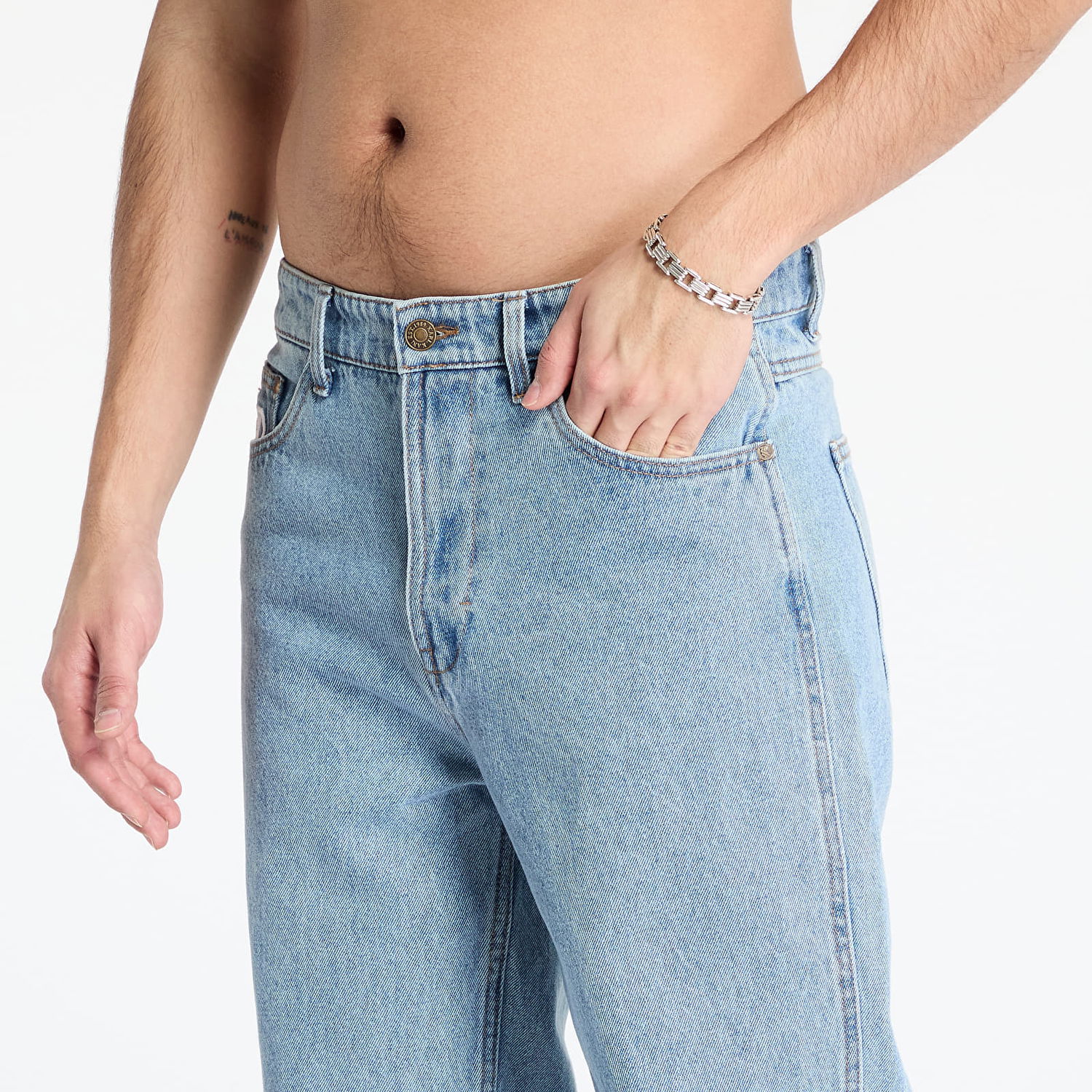 Džínsy Karl Kani Small Signature Baggy Five Pocket Vintage Denim Pants Modrá | 6000495, 1