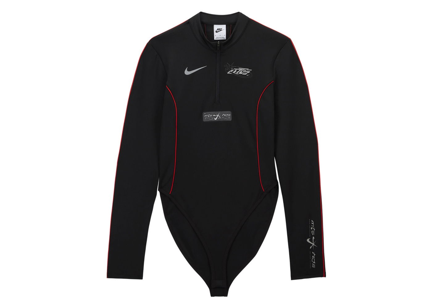 Body Nike Long-Sleeve Bodysuit Čierna | FZ0469-010, 0