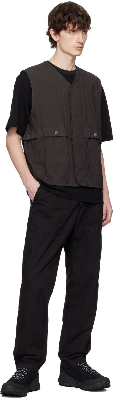Cargo nohavice Stone Island Stone Island Brushed Organic Cotton Canvas Old Effect Trousers Čierna | K1S15 3100023 S00WA, 3