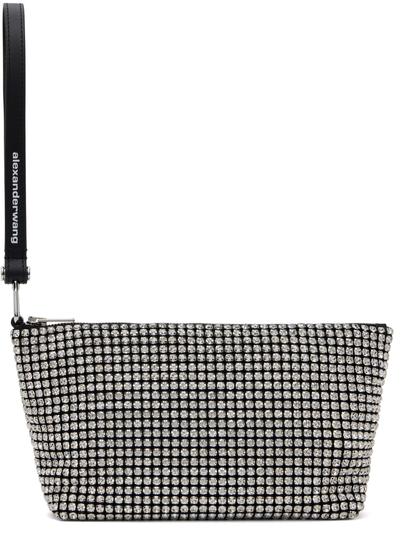Kabelka Alexander Wang Alexander Wang Heiress Crystal-Embellished Wristlet Pouch Čierna | 70424N13M, 0