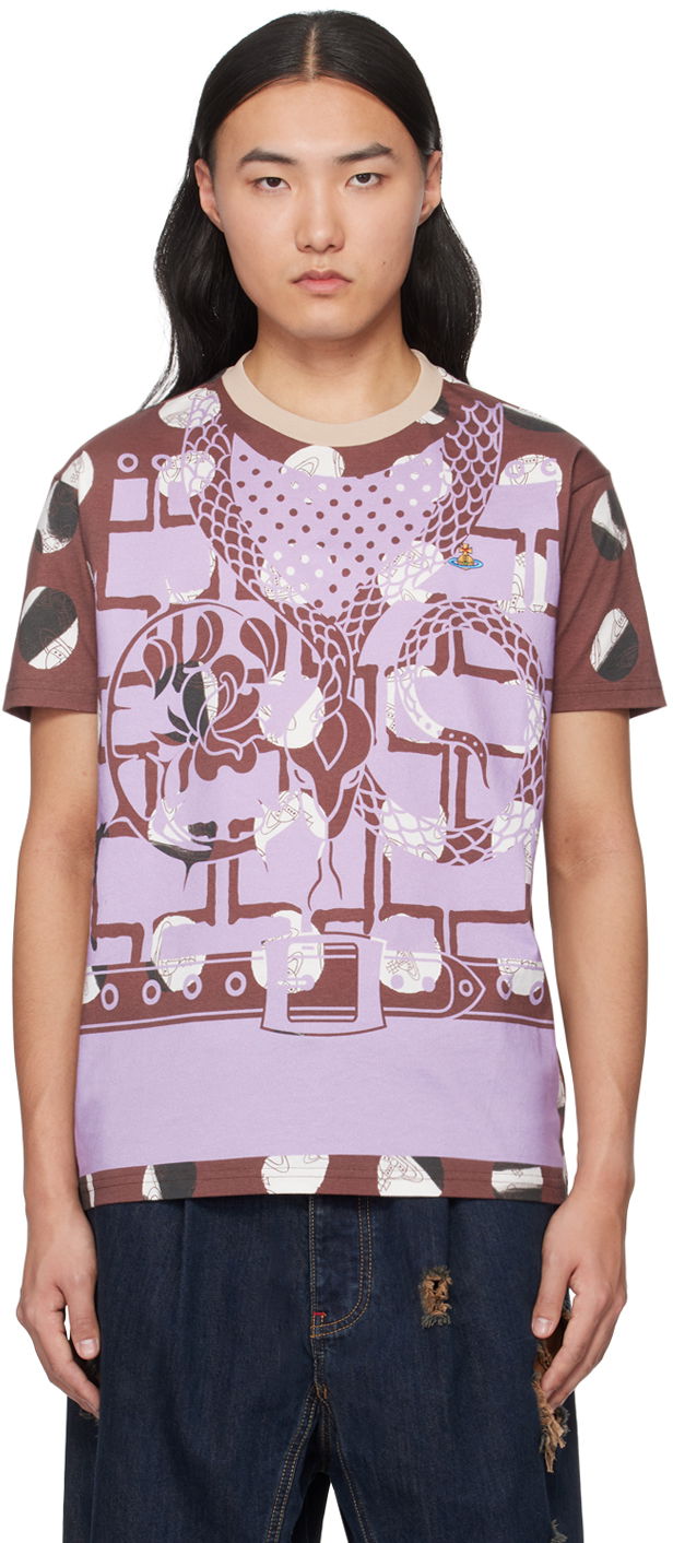 Tričko Vivienne Westwood Classic T-Shirt Fialová | 3G01001F-J006E-, 0