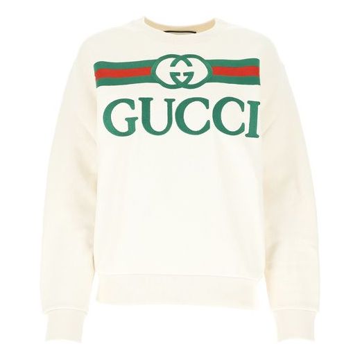 Sveter Gucci GUCCI Oversized Logo Sweater Biela | 469250-XJCCG-9230, 0