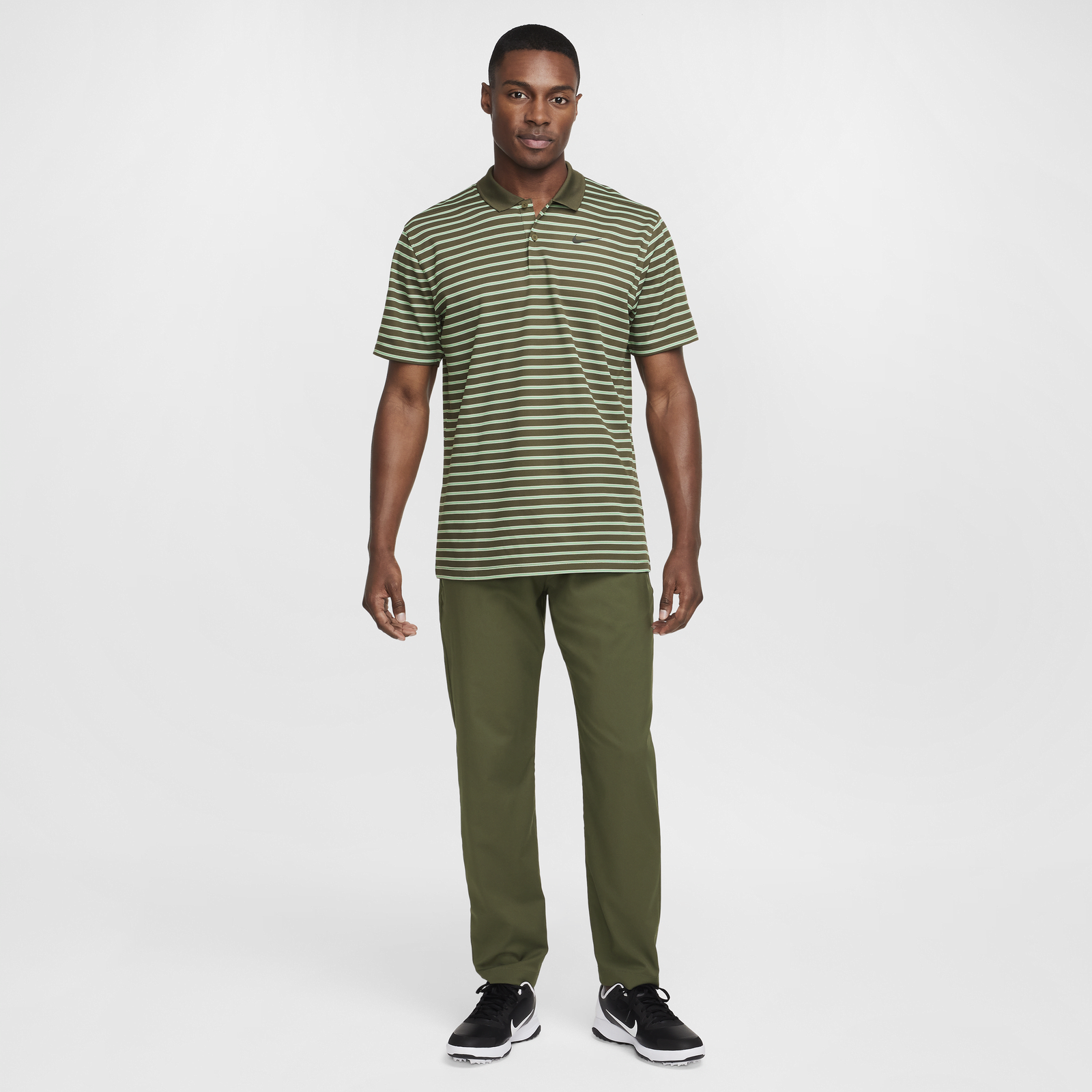 Striped Golf Polo Shirt