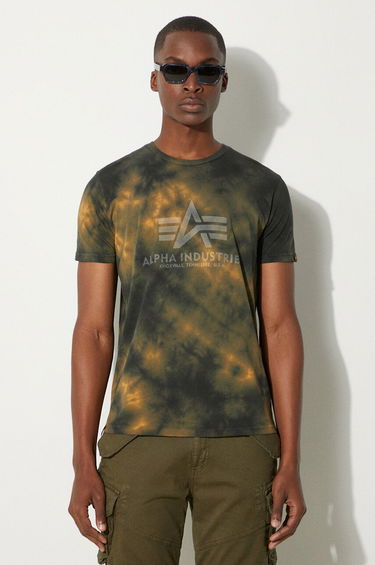Tričko Alpha Industries Basic Tee T-Shirt With Print Žltá | 116517.20, 0