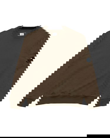 Mikina C.P. Company C.P. Company Crew Neck Sweatshirt Hnedá | RCCMSS713A005086W-683, 0