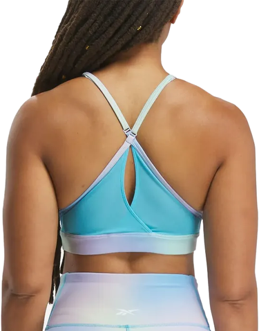 Podprsenka Reebok Reebok Lux Strappy AOP Sports Bra Modrá | 100075362, 1