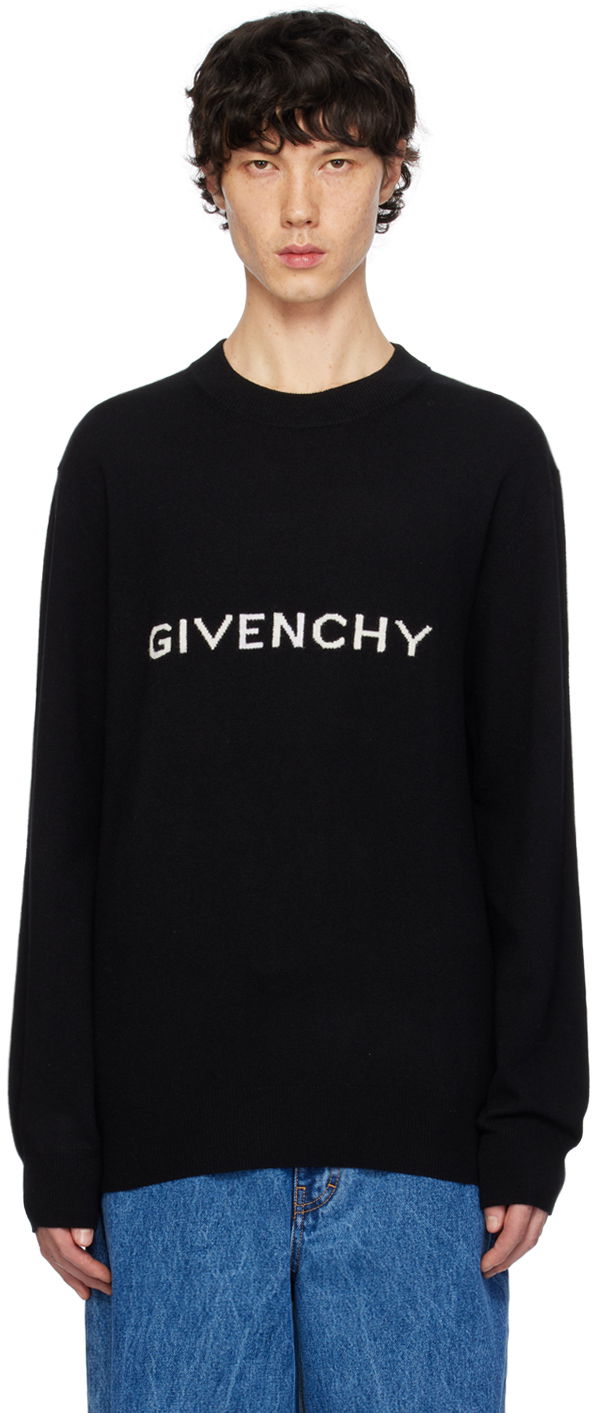 Sveter Givenchy Jacquard Sweater Čierna | BM90N64YH7001